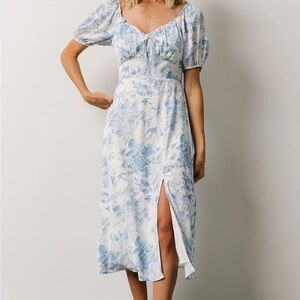 Baltic Born Cadence Midi Dress in Blue Floral